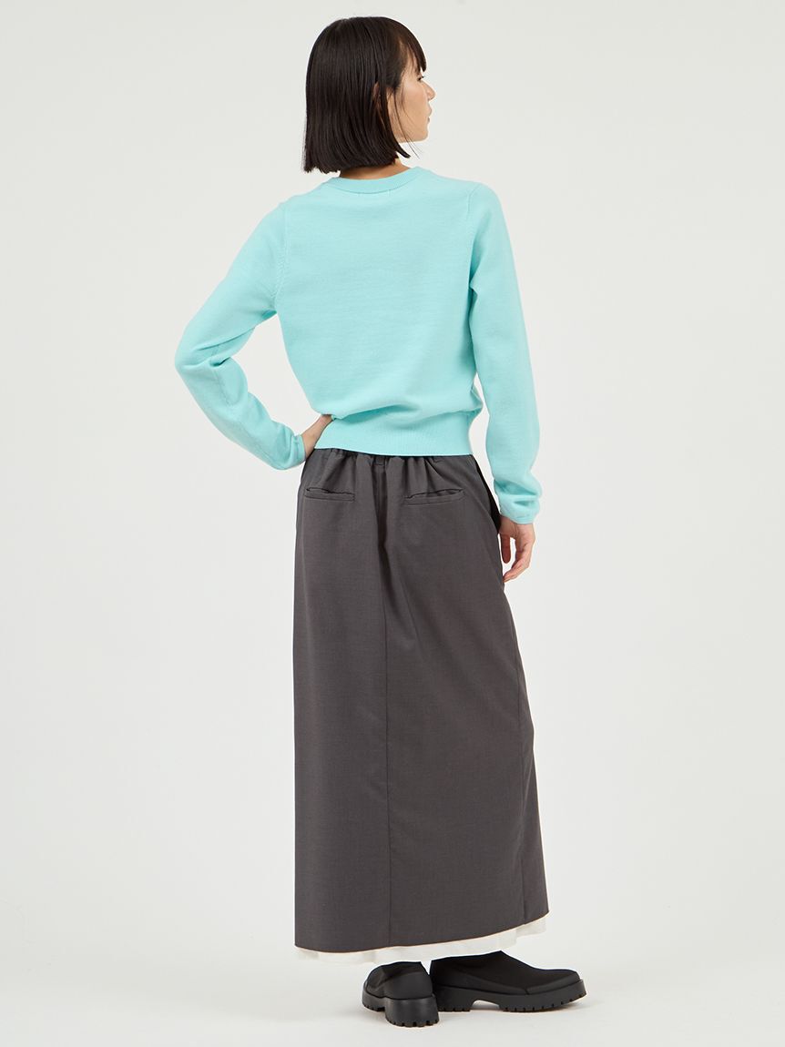 emmi atelier「レイヤードIラインスカート」|スカート|