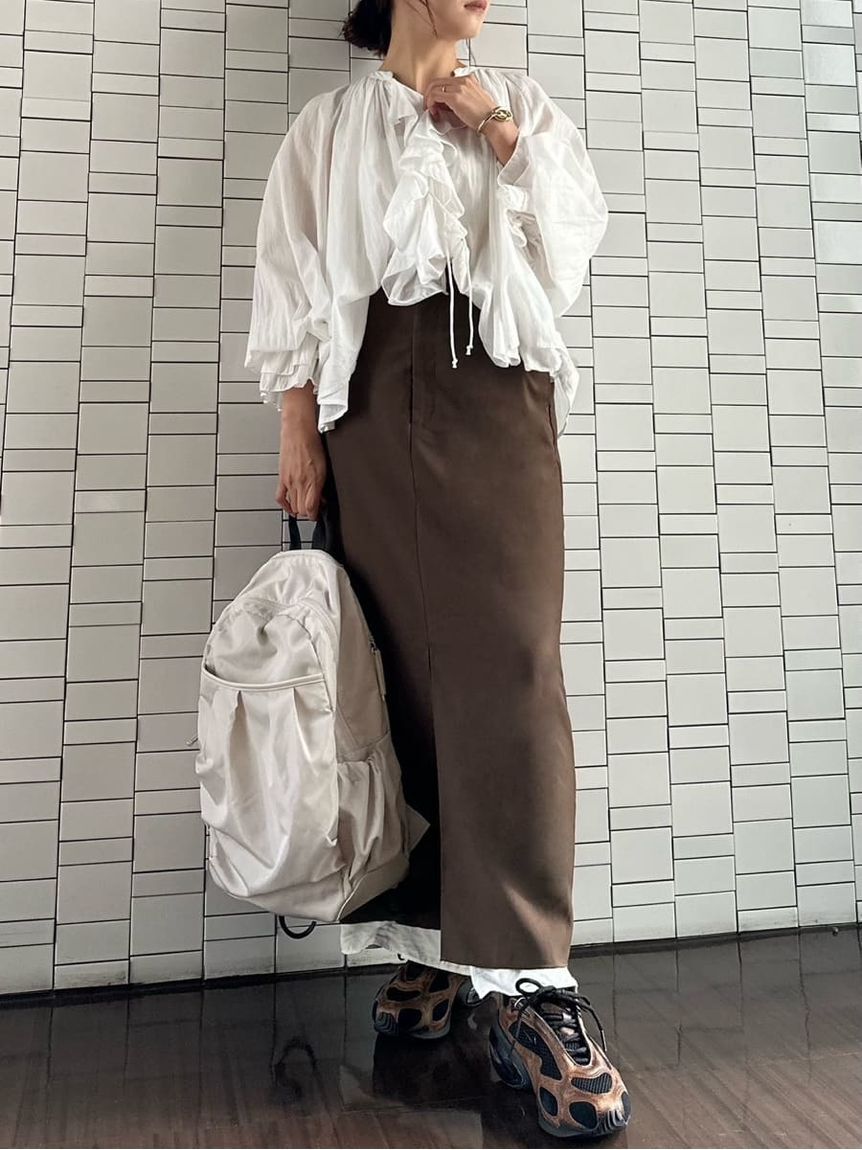 emmi atelier「レイヤードIラインスカート」|スカート|