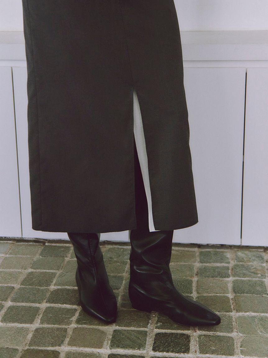 emmi atelier「レイヤードIラインスカート」|スカート|