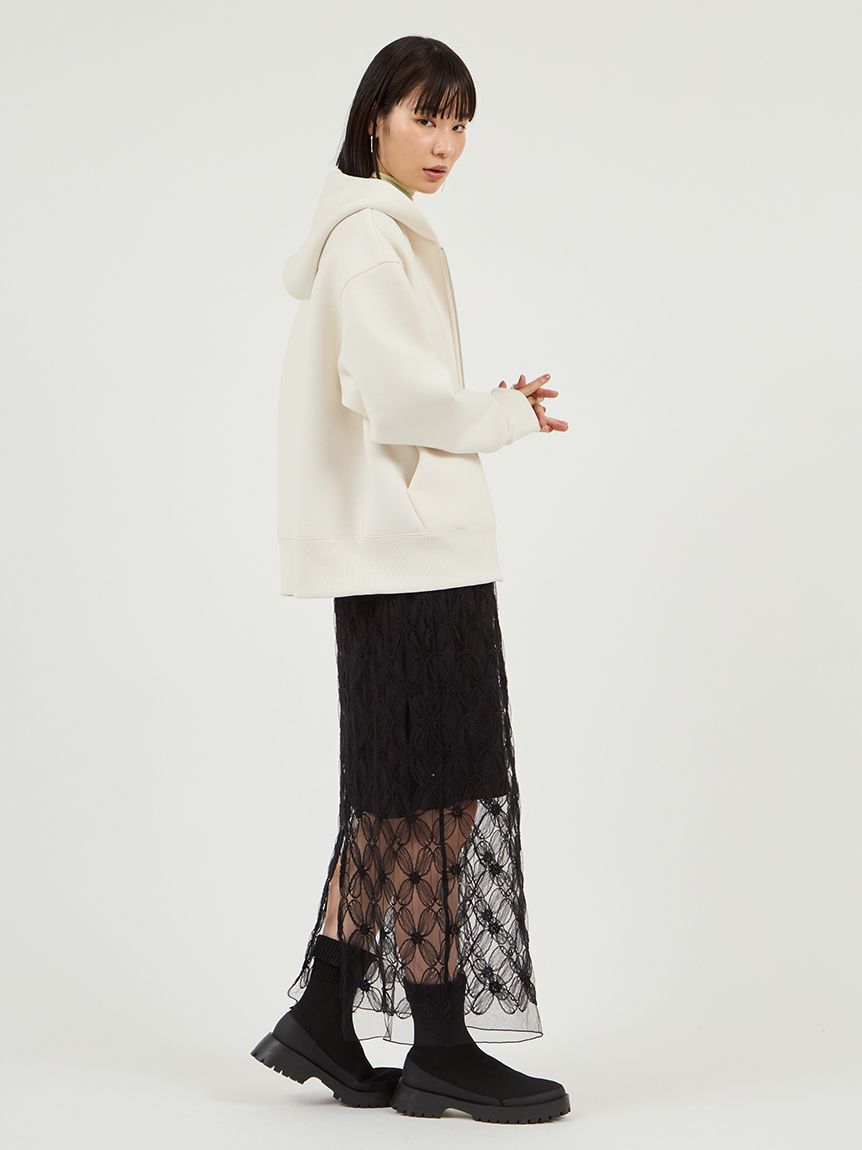 emmi atelier「ダンボールジップアップフーディー」|パーカー|