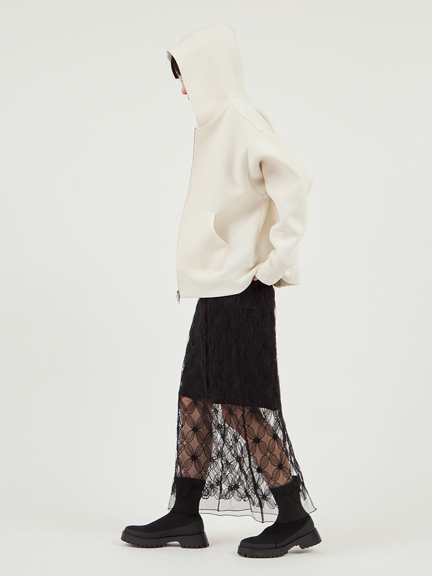 emmi atelier「ダンボールジップアップフーディー」|パーカー|