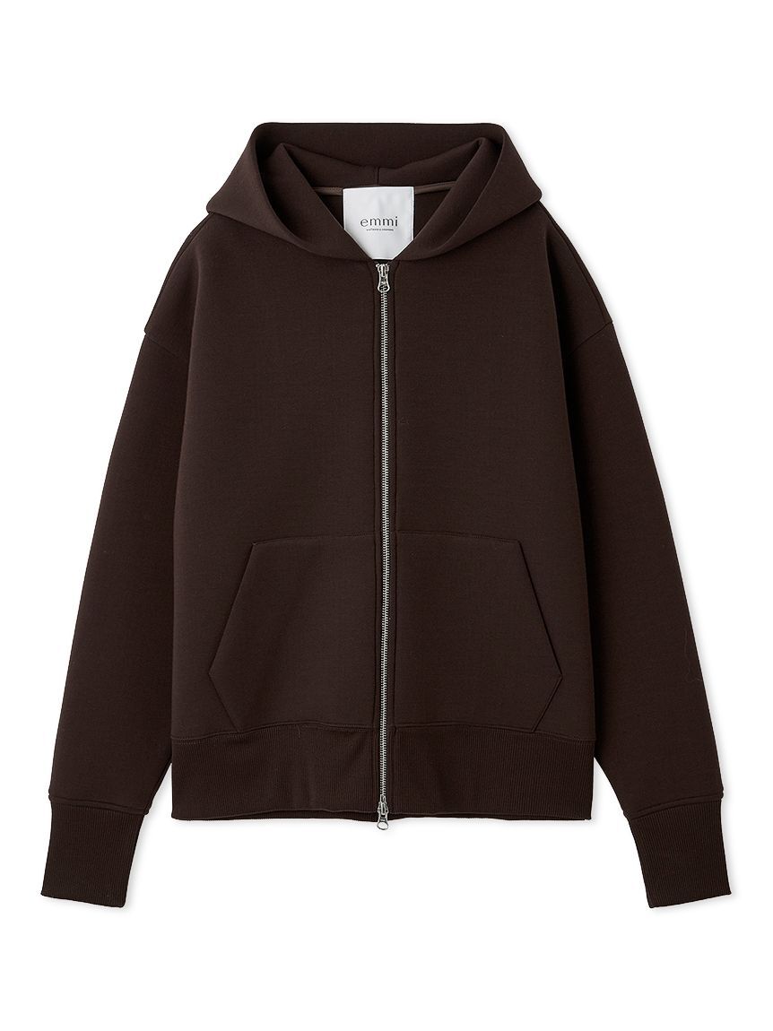 emmi atelier「ダンボールジップアップフーディー」|パーカー|
