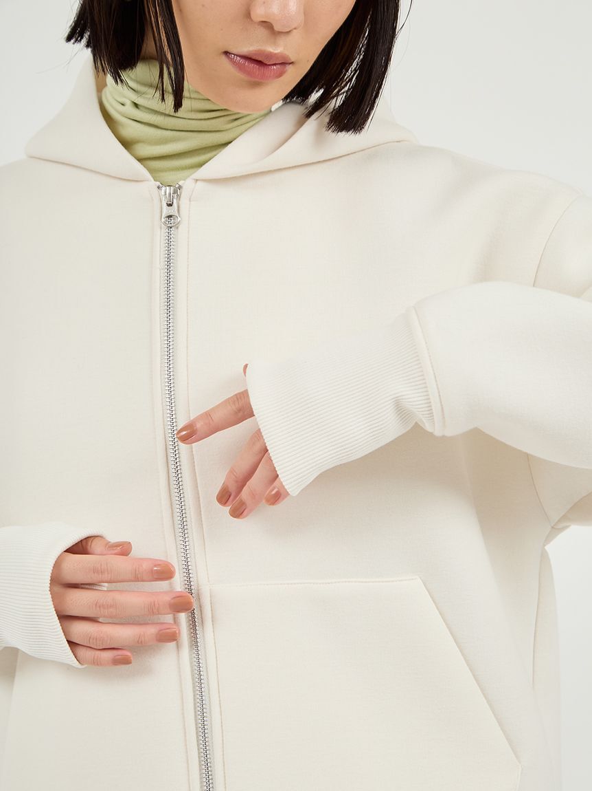 emmi atelier「ダンボールジップアップフーディー」|パーカー|