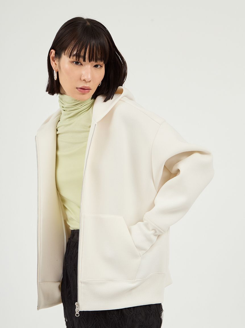 emmi atelier「ダンボールジップアップフーディー」|パーカー|