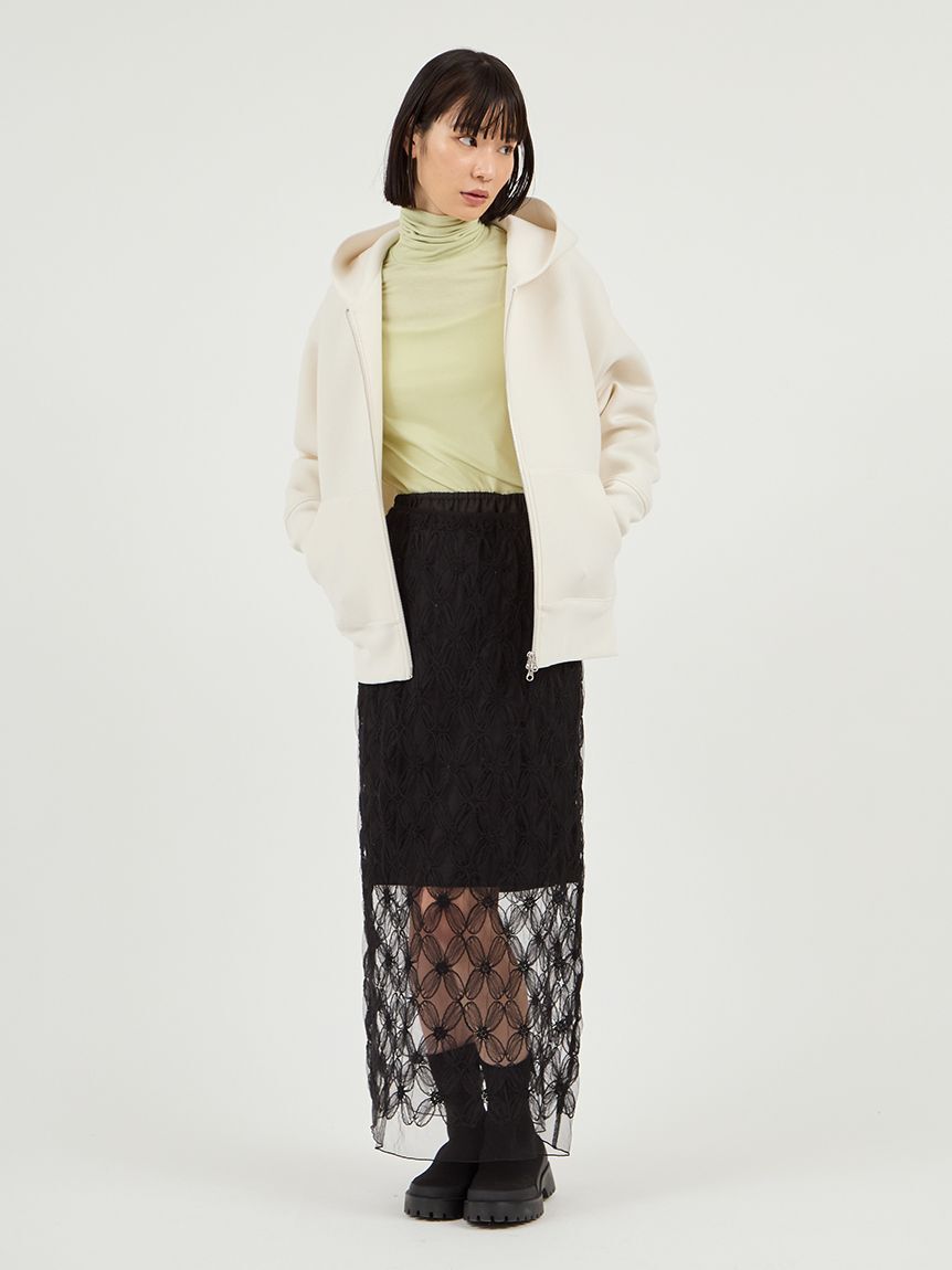 emmi atelier「ダンボールジップアップフーディー」|パーカー|