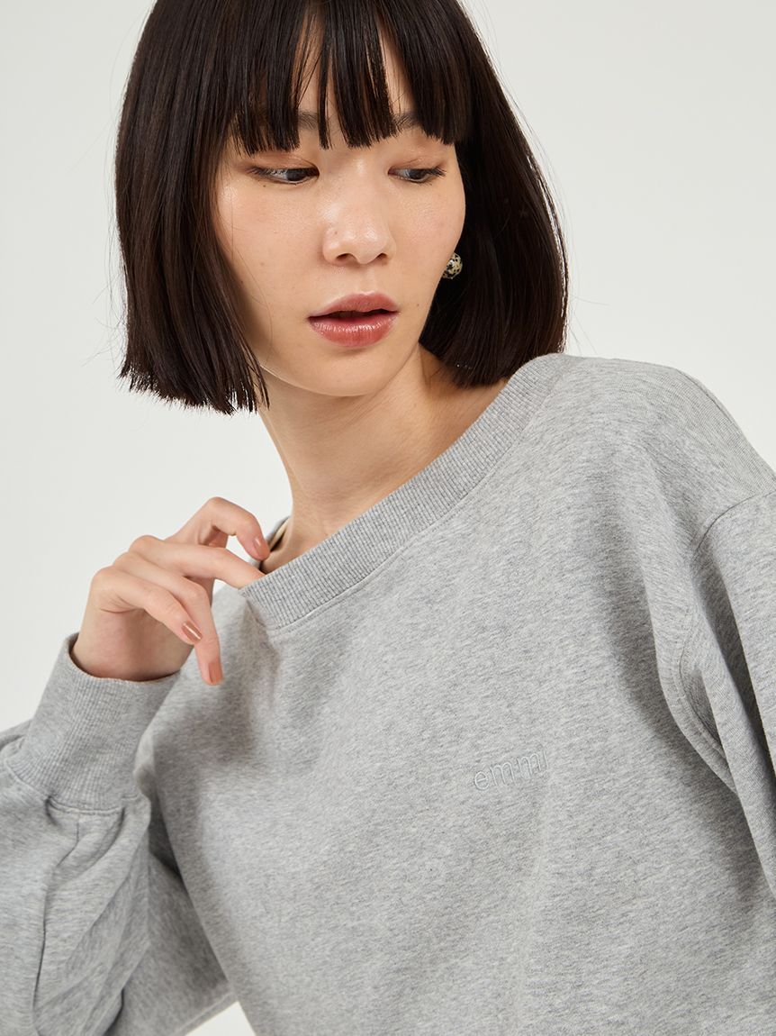 emmi atelier「布帛ドッキング裏毛セットアップ」|ワンピース|