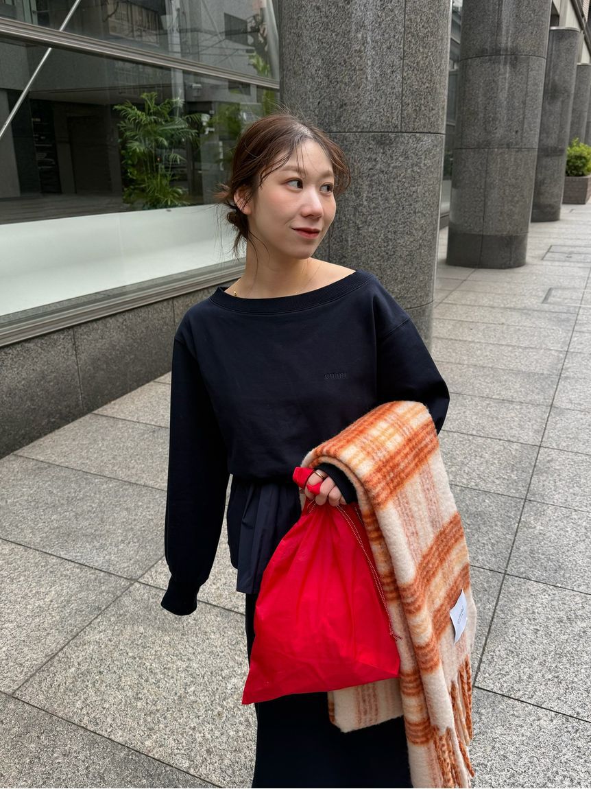 emmi atelier「布帛ドッキング裏毛セットアップ」|ワンピース|