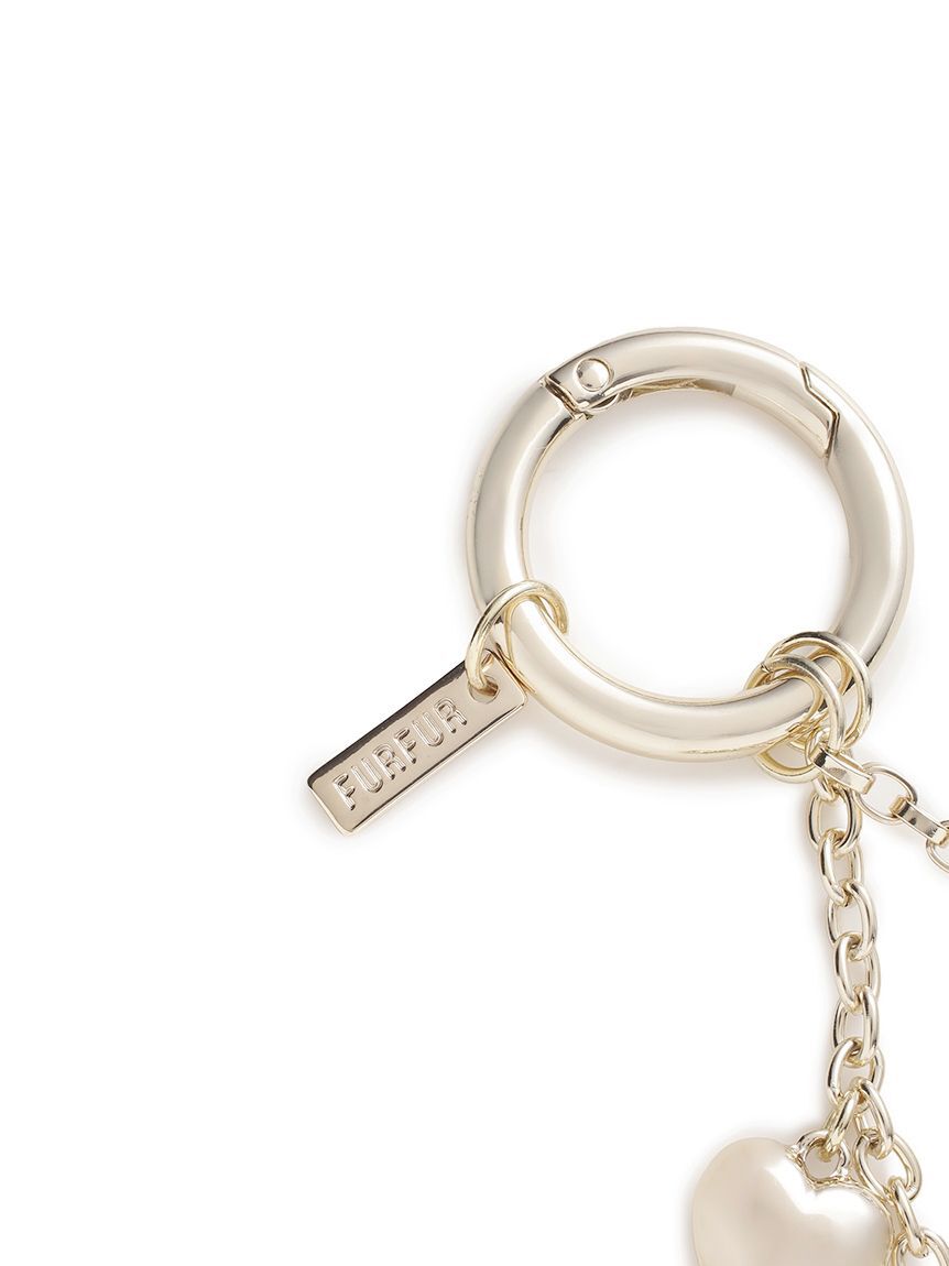 FURFUR「ロゴハートバッグチャーム」|キーケース|