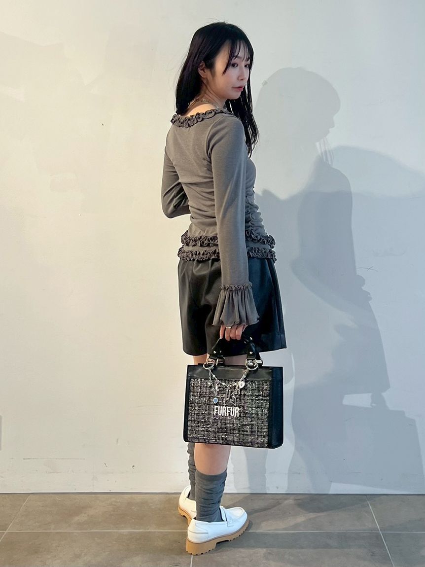 FURFUR「ロゴハートバッグチャーム」|キーケース|