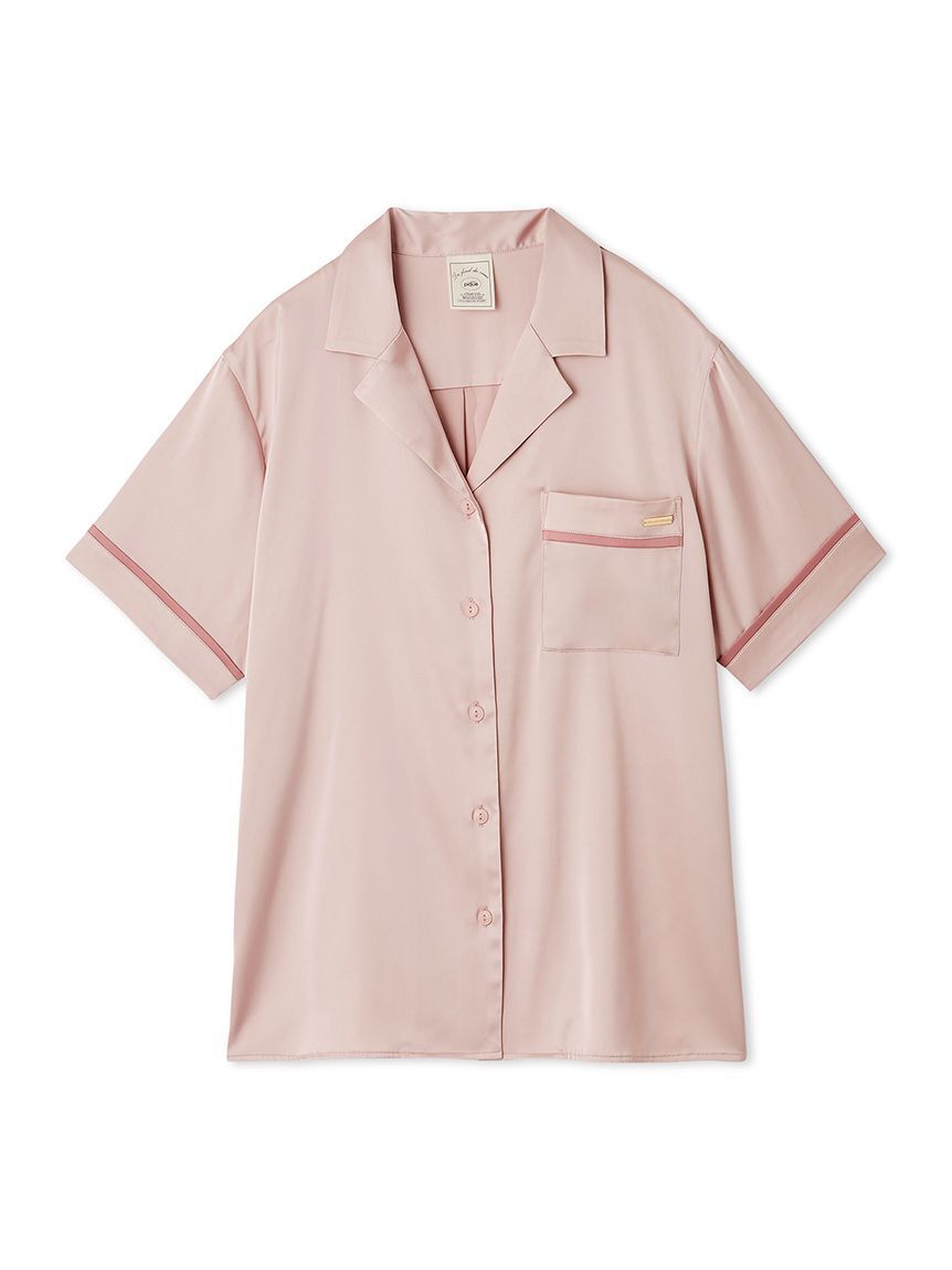 gelato pique「接触冷感サテンラインシャツ」|ルームウェア|PNK