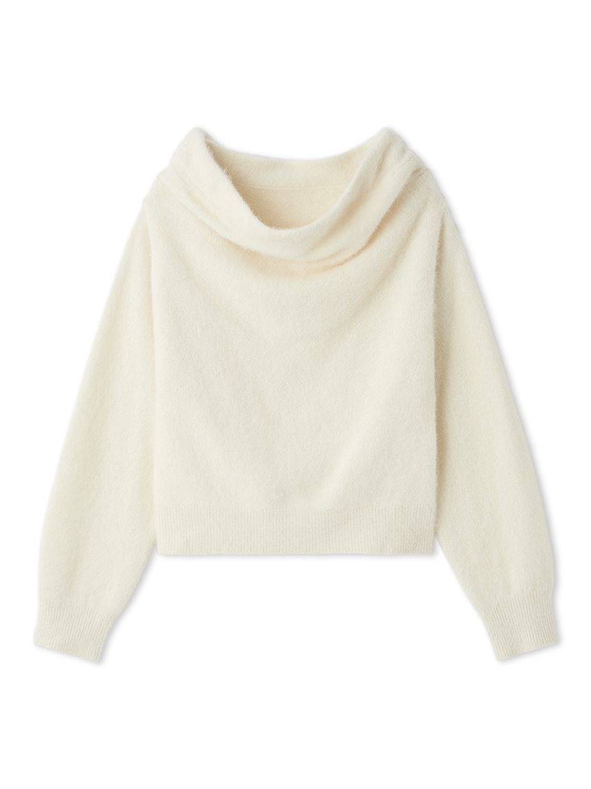 HIGH QUALITY/カンヘウォン着用】フォックスカシミヤオフショルプル