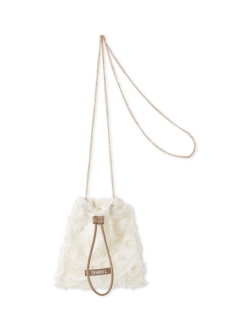 SNIDEL「ドロストリングミニバッグチャーム」|キーケース|