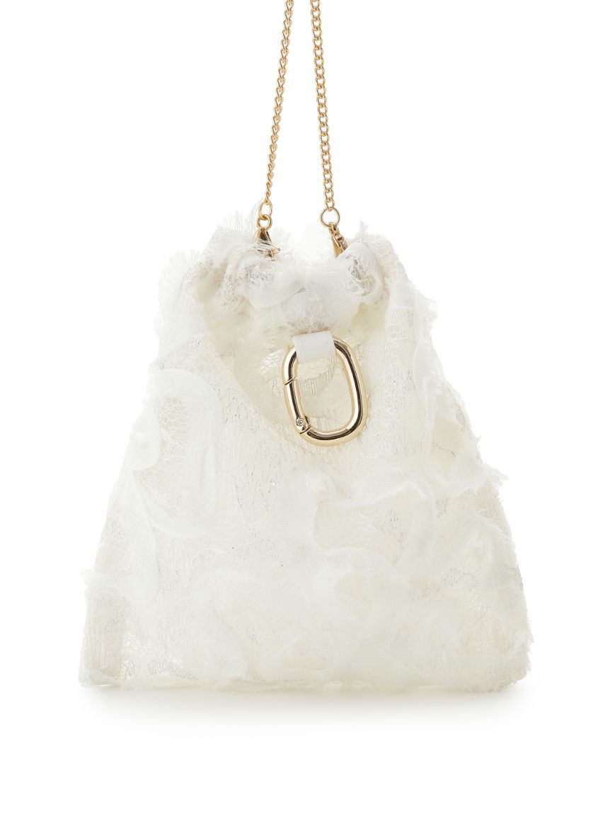 SNIDEL「ドロストリングミニバッグチャーム」|キーケース|