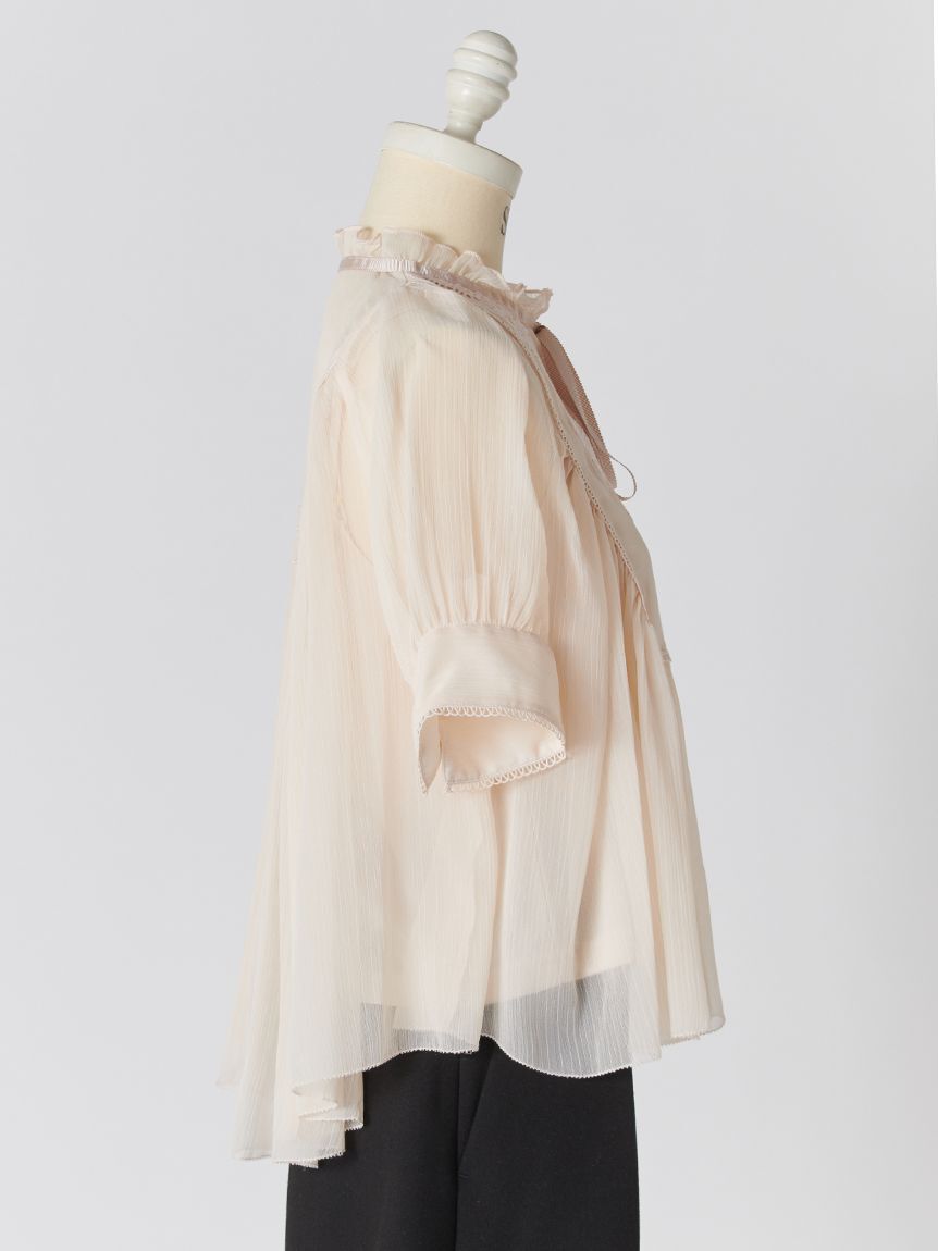 SNIDEL「エンブロイダリー楊柳ブラウス」|シャツ・ブラウス|