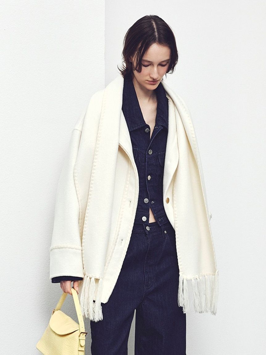 FRAY I.D「ブランケットフリンジコート」|その他|IVR