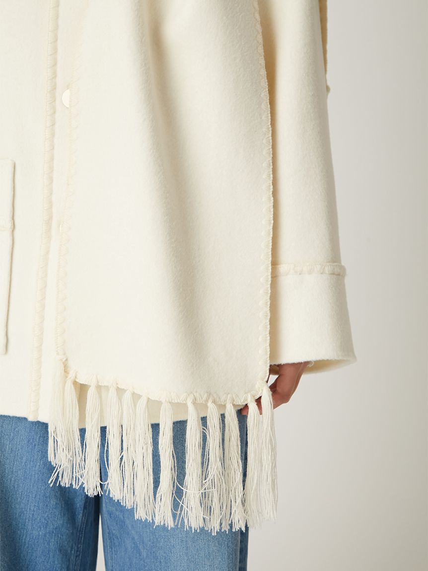 FRAY I.D「ブランケットフリンジコート」|その他|