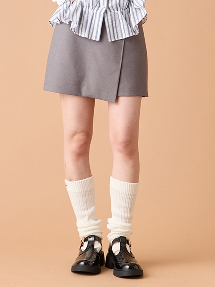 LILY BROWN「バリエーションラップミニスカート」|スカート|GRY