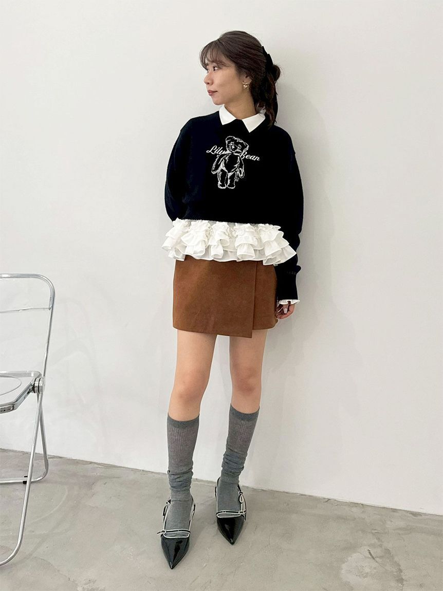 LILY BROWN「バリエーションラップミニスカート」|スカート|