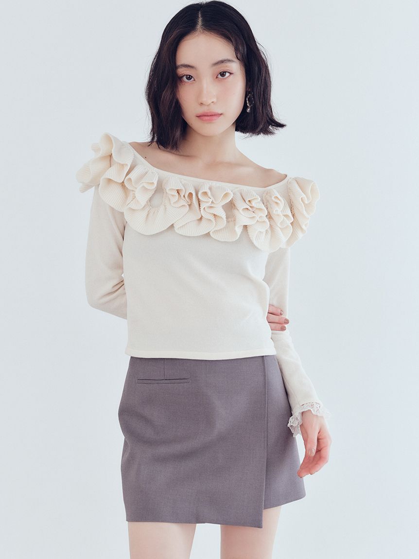 LILY BROWN「バリエーションラップミニスカート」|スカート|