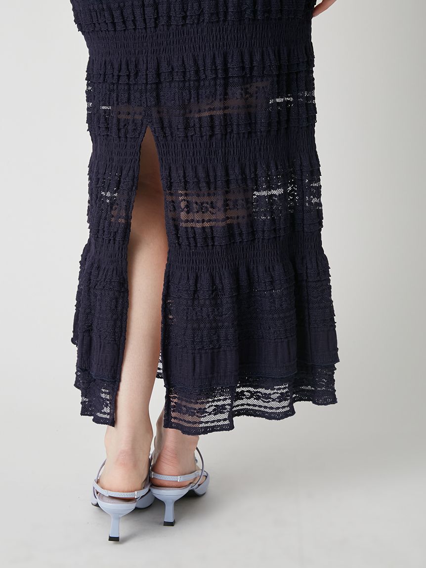 LILY BROWN「シャーリングⅠラインスカート」|スカート|