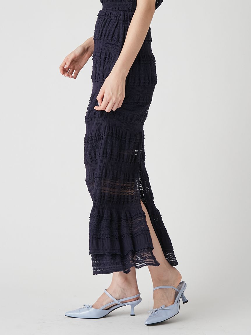 LILY BROWN「シャーリングⅠラインスカート」|スカート|