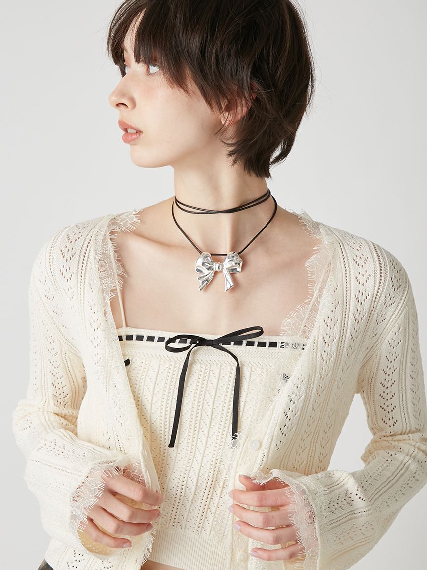 LILY BROWN「レースアップアンサンブル」|ニット・セーター|