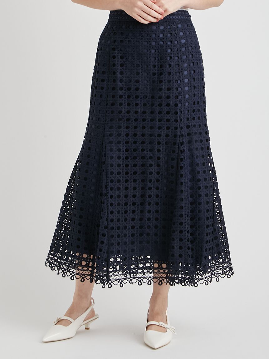 CELFORD「【セットアップ対応】ジオメトリックパターンレーススカート」|スカート|