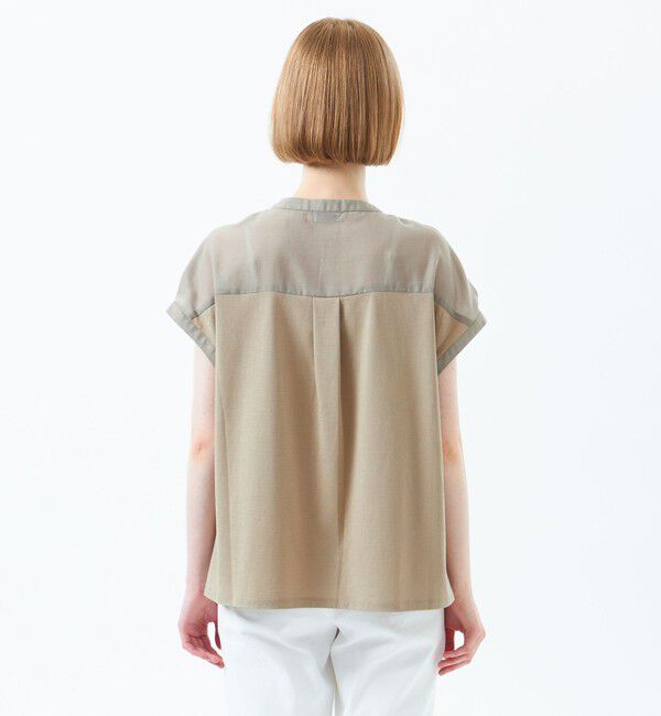 MACKINTOSH PHILOSOPHY「ドレープローンコンビブラウス」|Tシャツ・カットソー|