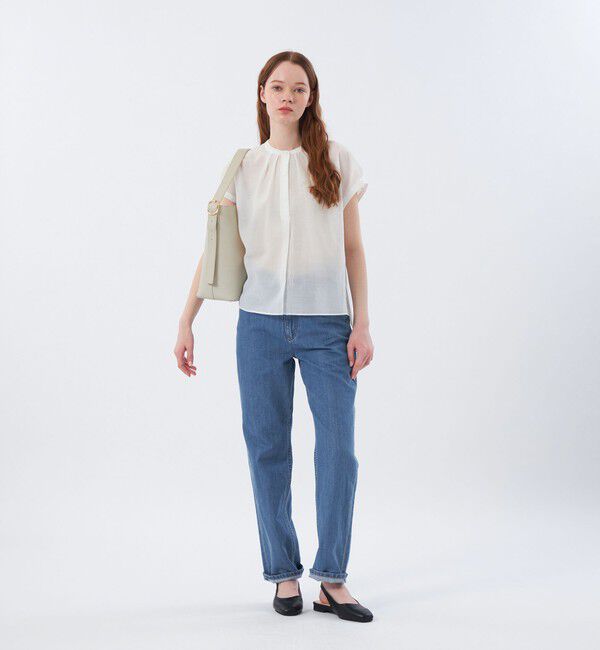 MACKINTOSH PHILOSOPHY「ドレープローンコンビブラウス」|Tシャツ・カットソー|