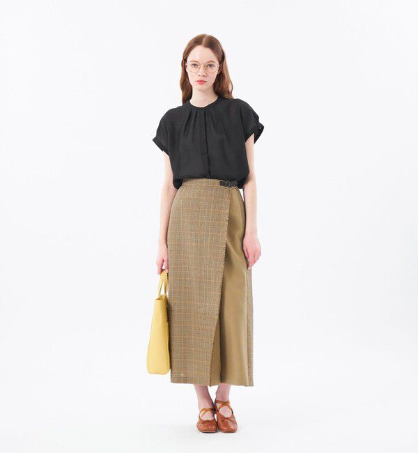 MACKINTOSH PHILOSOPHY「ドレープローンコンビブラウス」|Tシャツ・カットソー|