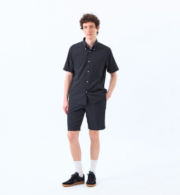 MACKINTOSH PHILOSOPHY「トロッター スクエアボタンダウンシャツ　サッカーストライプ」|シャツ・ブラウス|