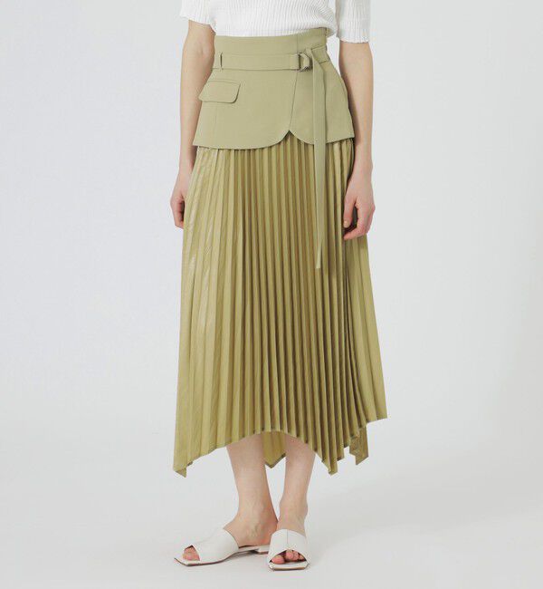 「カマーコンビプリーツスカート」|スカート|イエロー