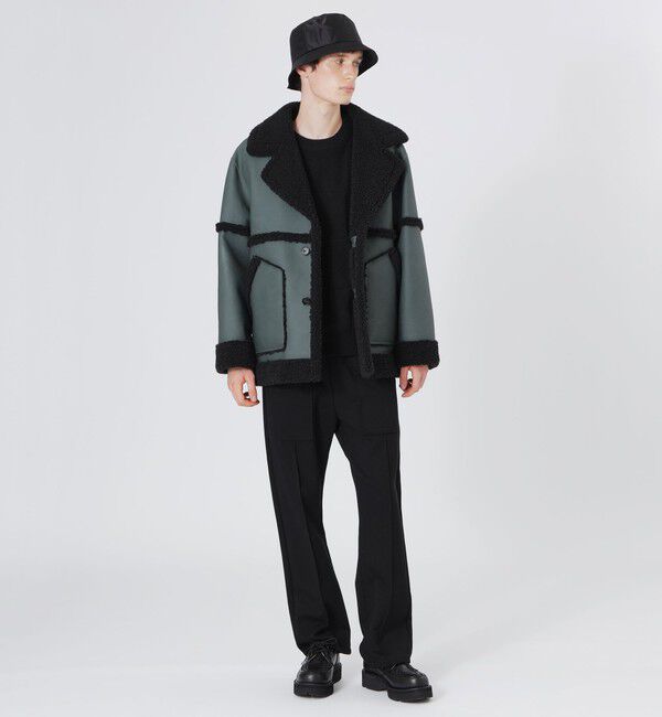  「フェイクシアリングジャケット」|ブルゾン・スタジャン|