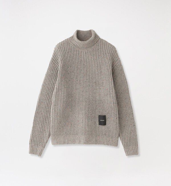  「マルチカラータートルネック」|ニット・セーター|ベージュ