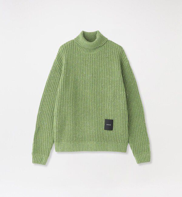  「マルチカラータートルネック」|ニット・セーター|ライトグリーン