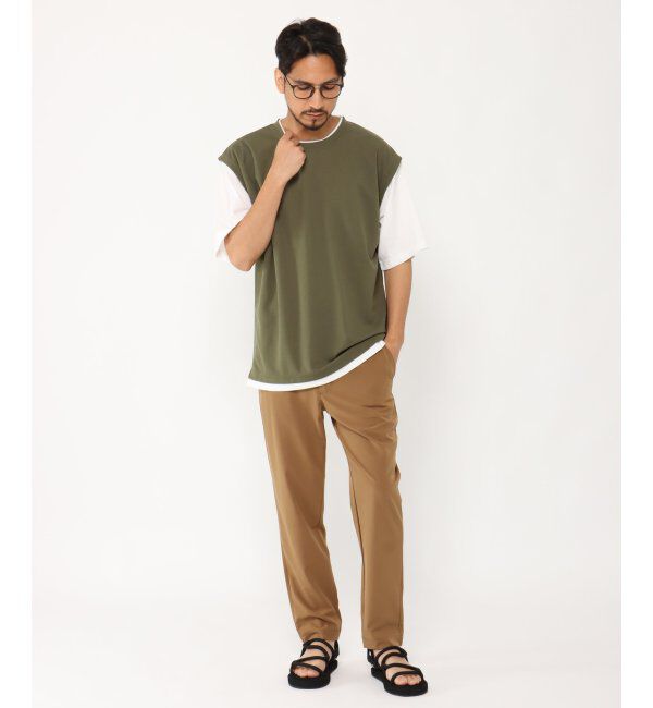 ikka「5分フェイクベストT」|Tシャツ・カットソー|