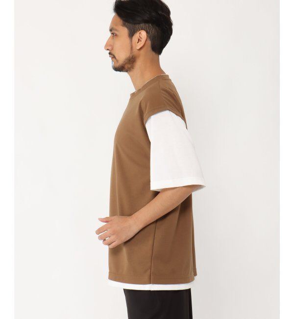 ikka「5分フェイクベストT」|Tシャツ・カットソー|