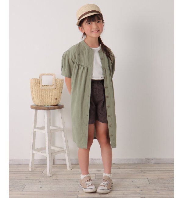 ikka kids「前開き2wayワンピース（120~160cm）」|スカート|