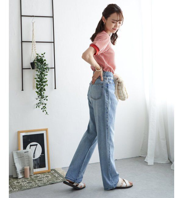 ikka「【雑誌 InRed 6月号掲載】ハニカム柄ジャガードカットソー」|Tシャツ・カットソー|