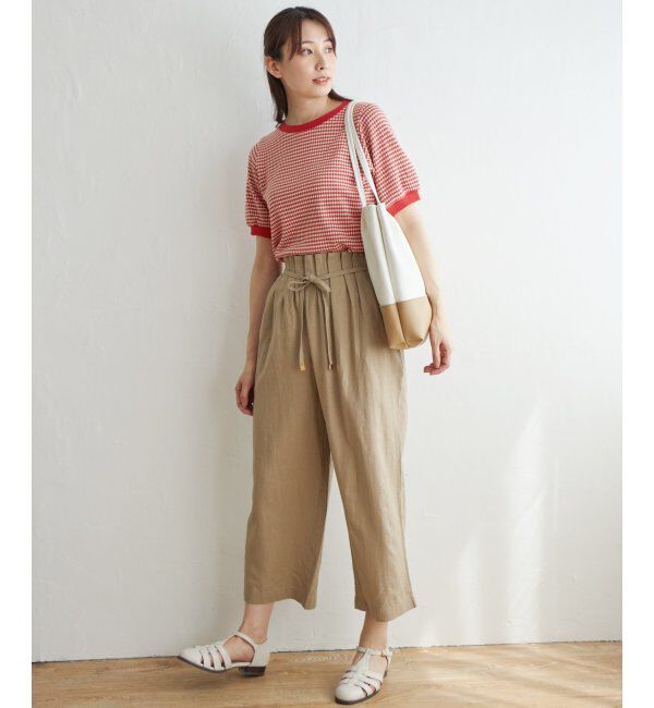 ikka「【雑誌 InRed 6月号掲載】ハニカム柄ジャガードカットソー」|Tシャツ・カットソー|