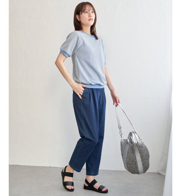 ikka「【雑誌 InRed 6月号掲載】ハニカム柄ジャガードカットソー」|Tシャツ・カットソー|