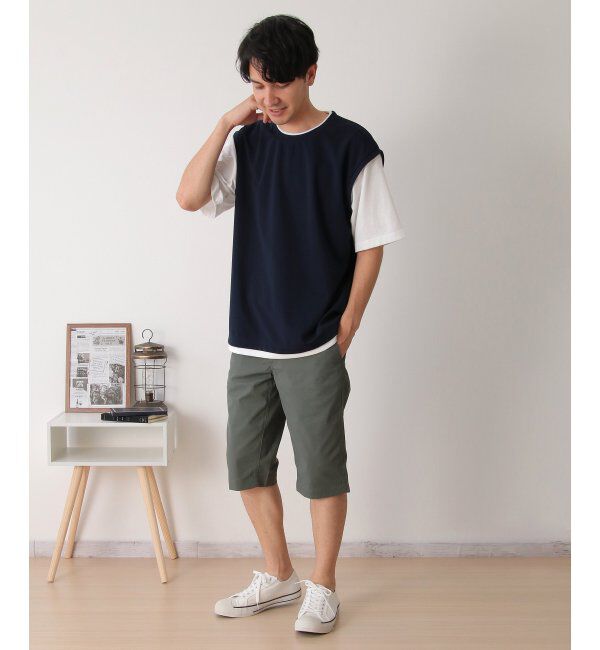 ikka「【接触冷感／吸水速乾】マルチファンクションベストT【親子おそろい】」|Tシャツ・カットソー|