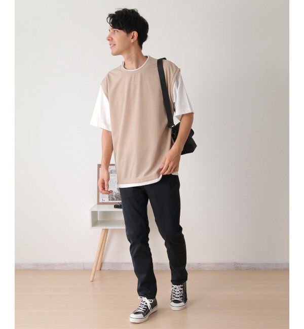 ikka「【接触冷感／吸水速乾】マルチファンクションベストT【親子おそろい】」|Tシャツ・カットソー|