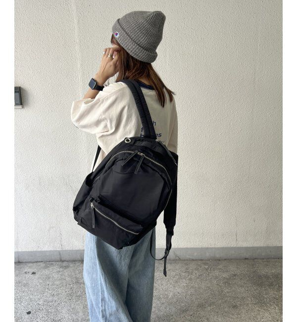ikka「撥水ナイロン8ポケットリュック」|その他|