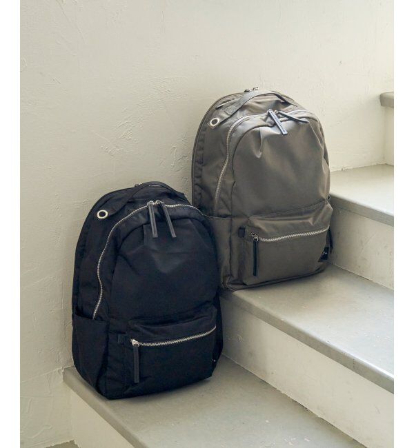 ikka「撥水ナイロン8ポケットリュック」|その他|