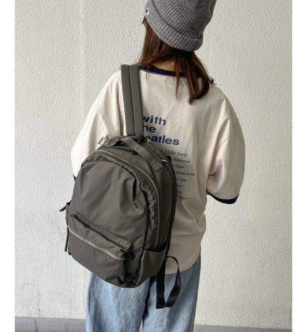ikka「撥水ナイロン8ポケットリュック」|その他|