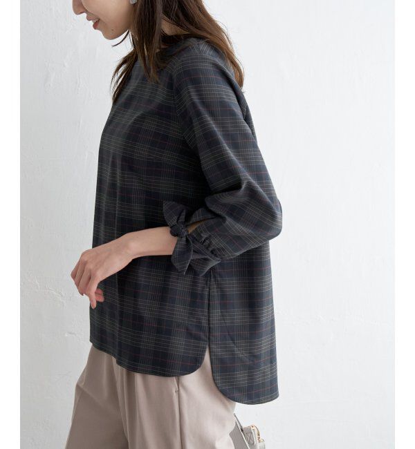 IKKA LOUNGE「袖リボンブラウス」|シャツ・ブラウス|