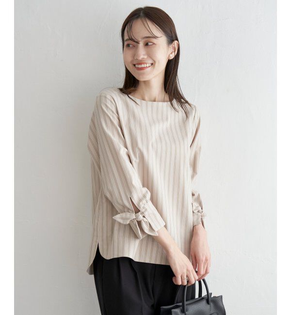 IKKA LOUNGE「袖リボンブラウス」|シャツ・ブラウス|