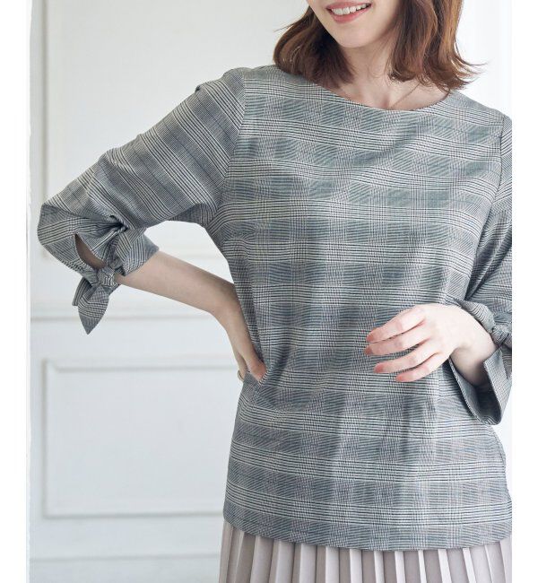 IKKA LOUNGE「袖リボンブラウス」|シャツ・ブラウス|