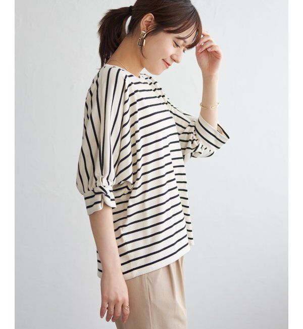 ikka「冷感ツイストドルマンプルオーバー」|プルオーバー|